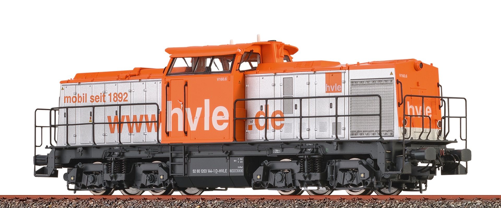 Brawa 41702 - Diesellok V 160.07, 203 150-1, HVLE, Ep.VI, DC-Sound-Extra