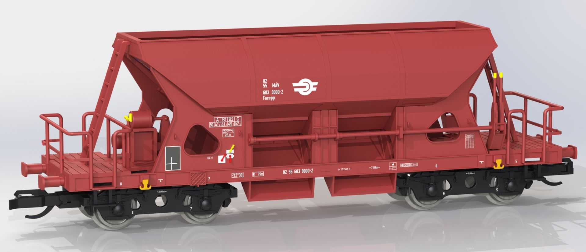 igra 96500024 - Selbstentladewagen Faccs, MAV, Ep.V