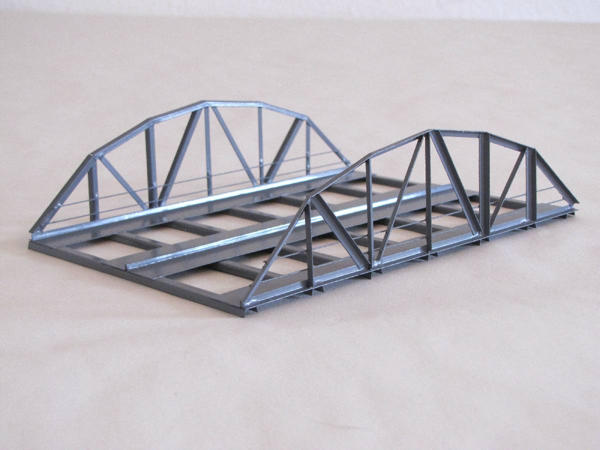 Hack 10380 - VB18-2-64 - Vorflutbrücke, 18cm rund, 2-gleisig, grau