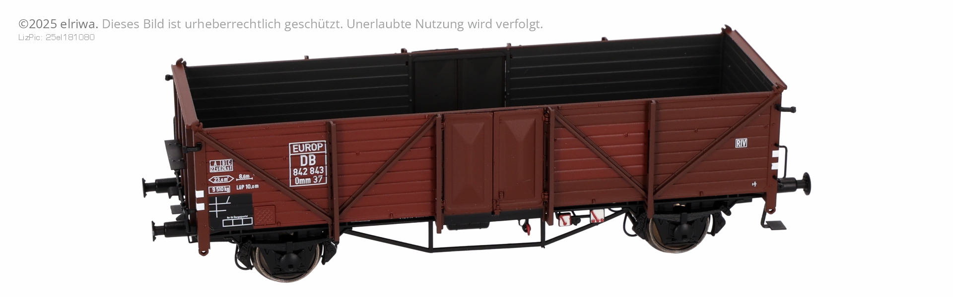 Exact-Train EX20331 - Offener Güterwagen Duisburg 842 843 EUROP, DB, Ep.III