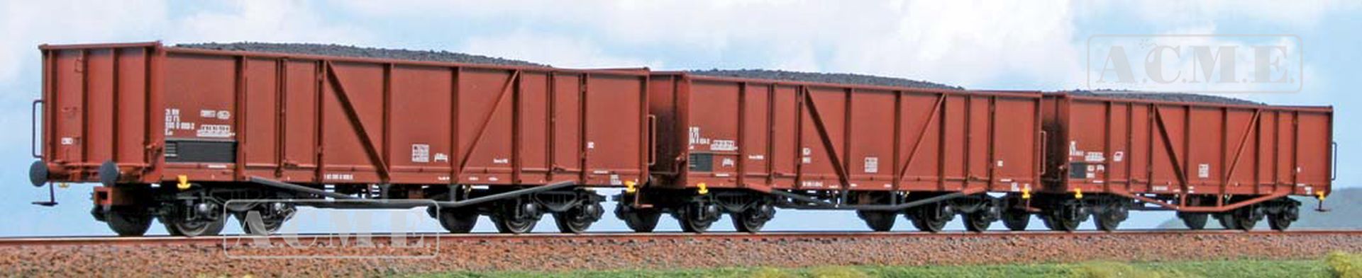 ACME AC 45031 - 3er Set offene Güterwagen Eas, FS, Ep.V