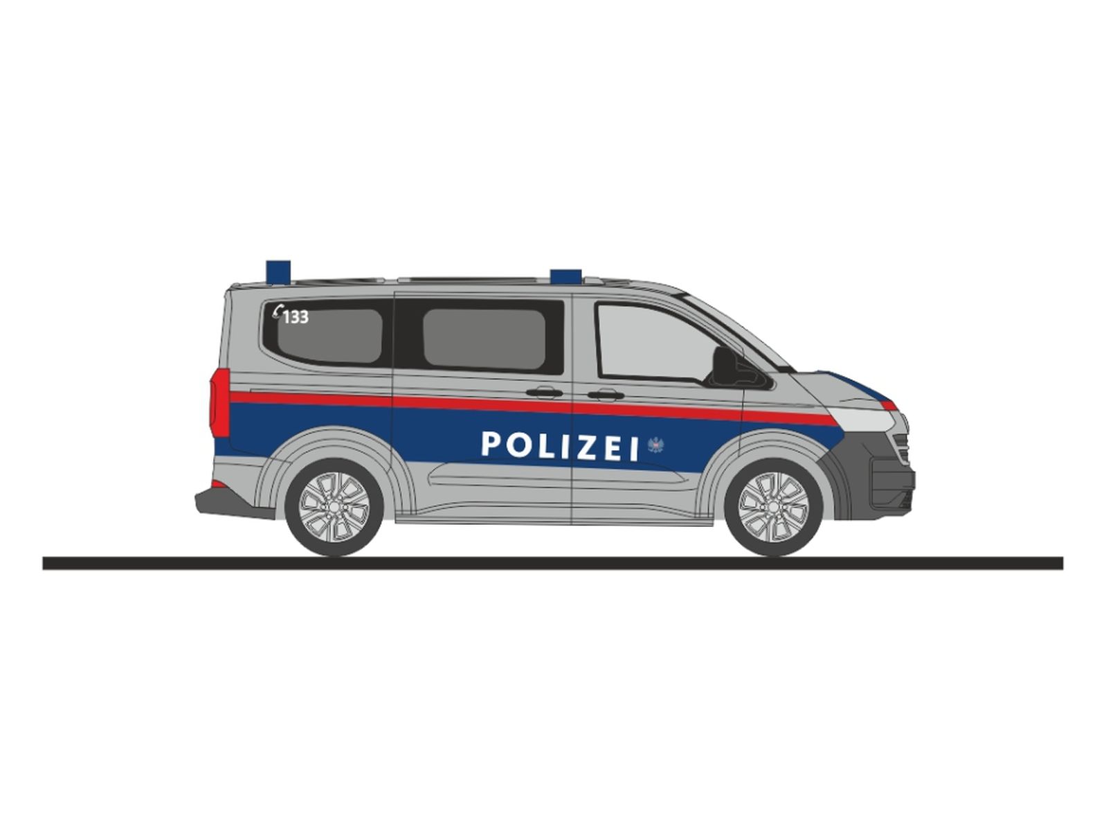 Rietze 52100 - Volkswagen Transporter T7 Polizei (AT)