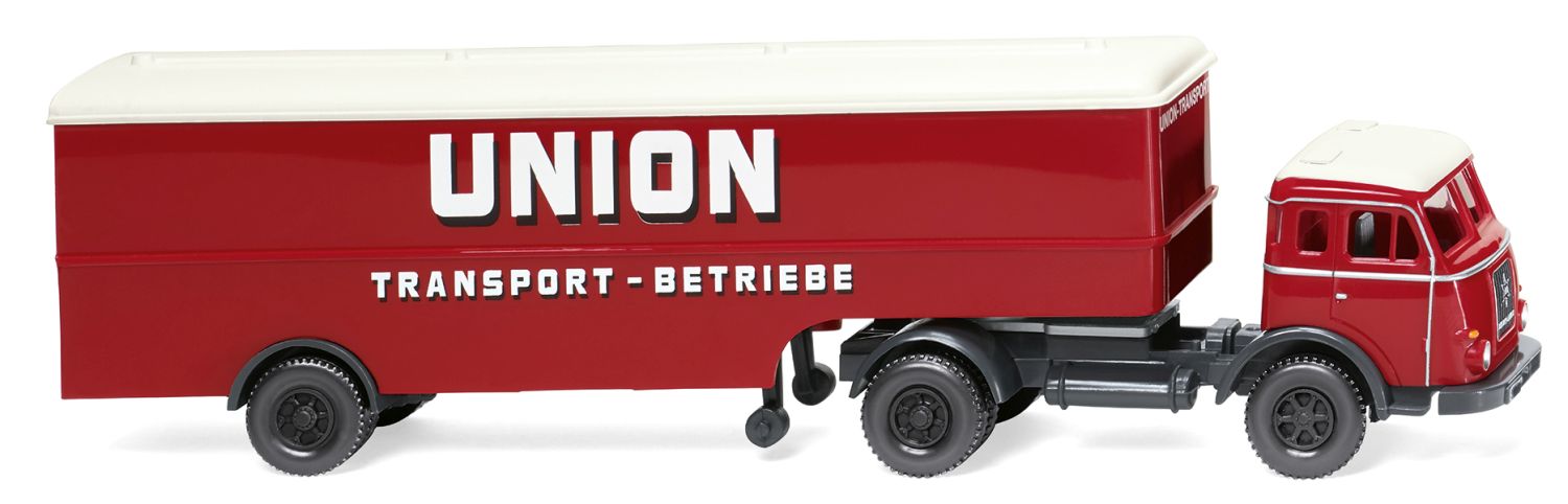 Wiking 051323 - Koffersattelzug (Henschel) 'Union-Transport'