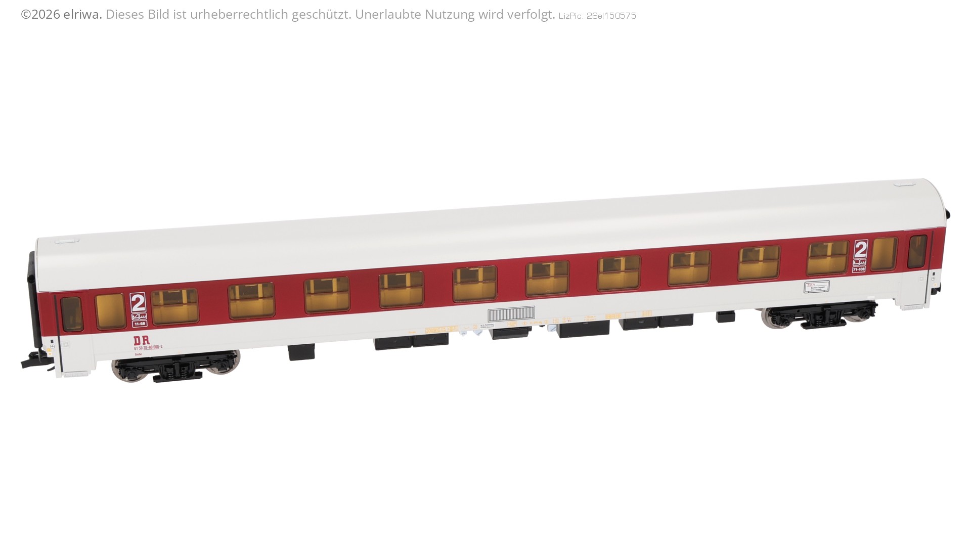 Tillig 502534 - Komfortwagen 'InterEx', Bmhe 2. Klasse, DR, Ep.IV, 61 50 20-90 000-2