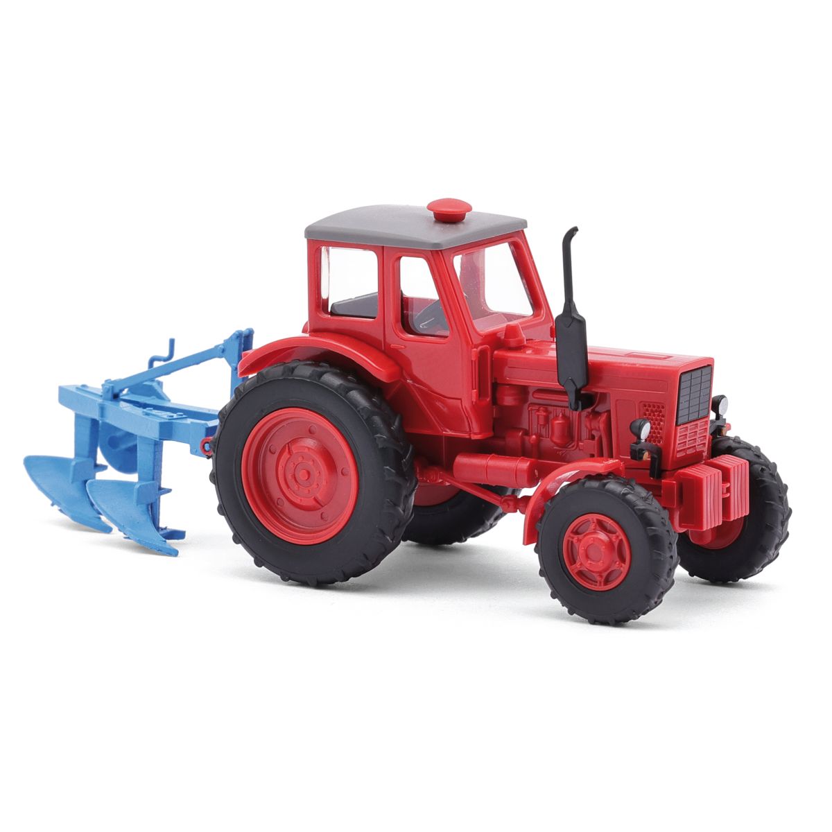 Busch 51361 - Belarus MTS-52 mit Zweischarrpflug, Bj. 1965 Busch 51361 - Belarus MTS-52 mit Zweischarrpflug, Bj. 1965