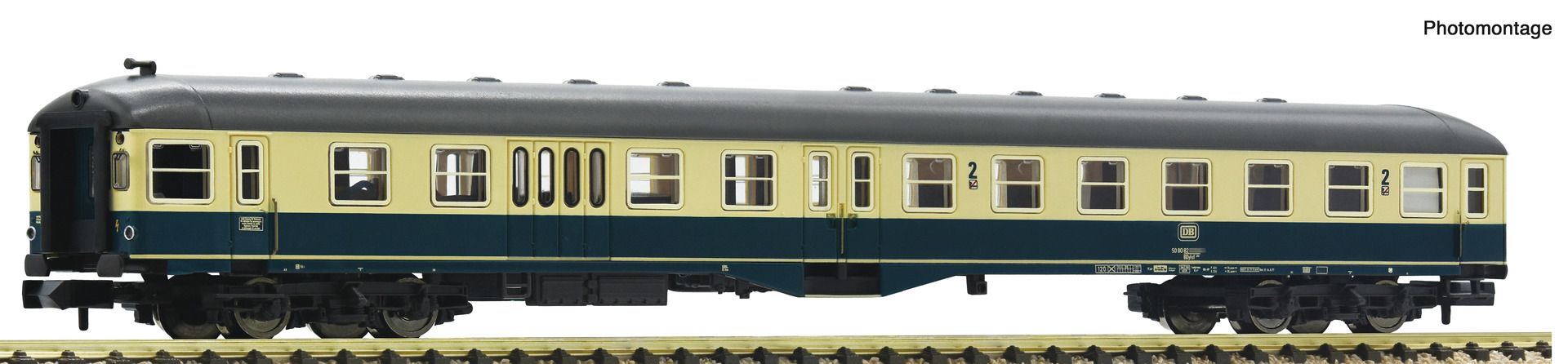 Fleischmann 6260052 - Steuerwagen 2. Klasse mit Gepäckraum BDymf 456, DB, Ep.IV