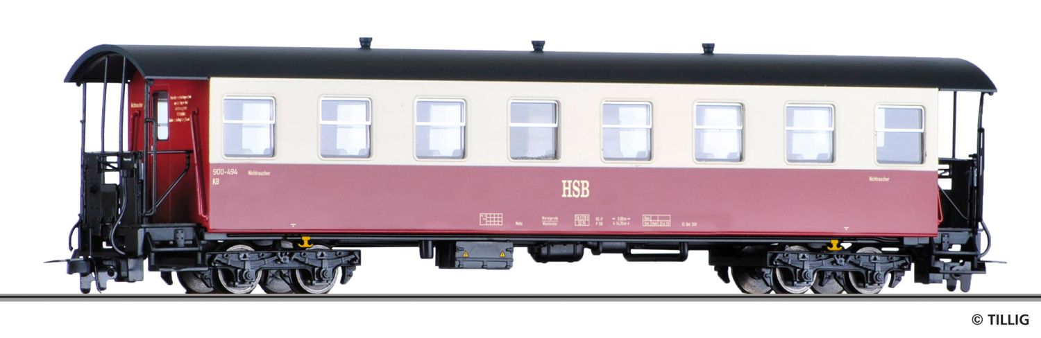 Tillig 03985 - Personenwagen KB, HSB, Ep.V-VI