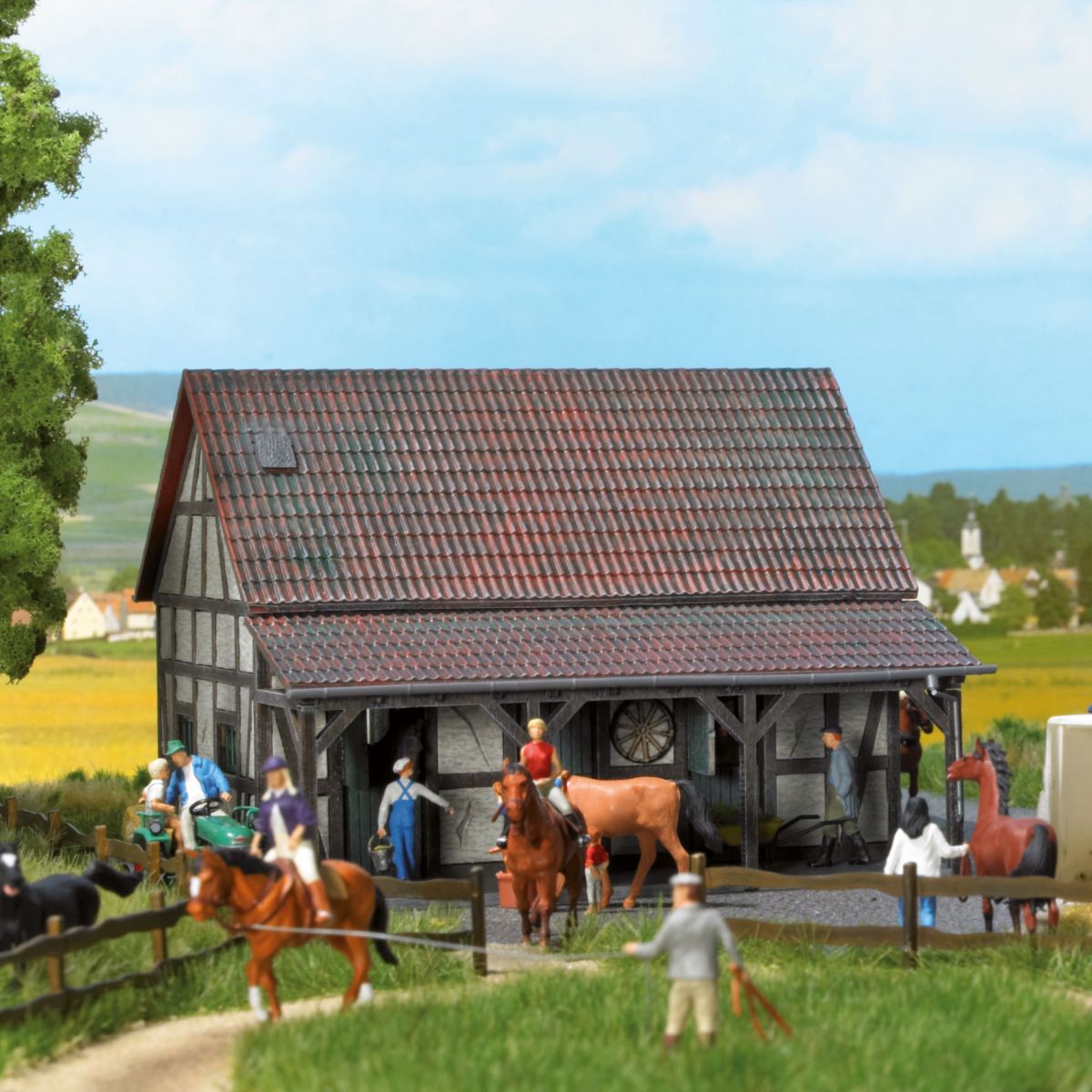 Busch 1403 - Pferdestallung Busch 1403 - Pferdestallung