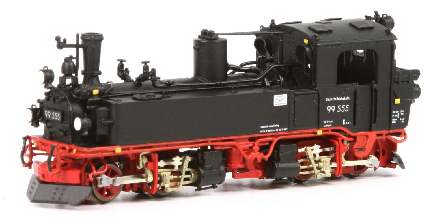 Bemo 1016845 - Dampflok 99 555, DR, Ep.III