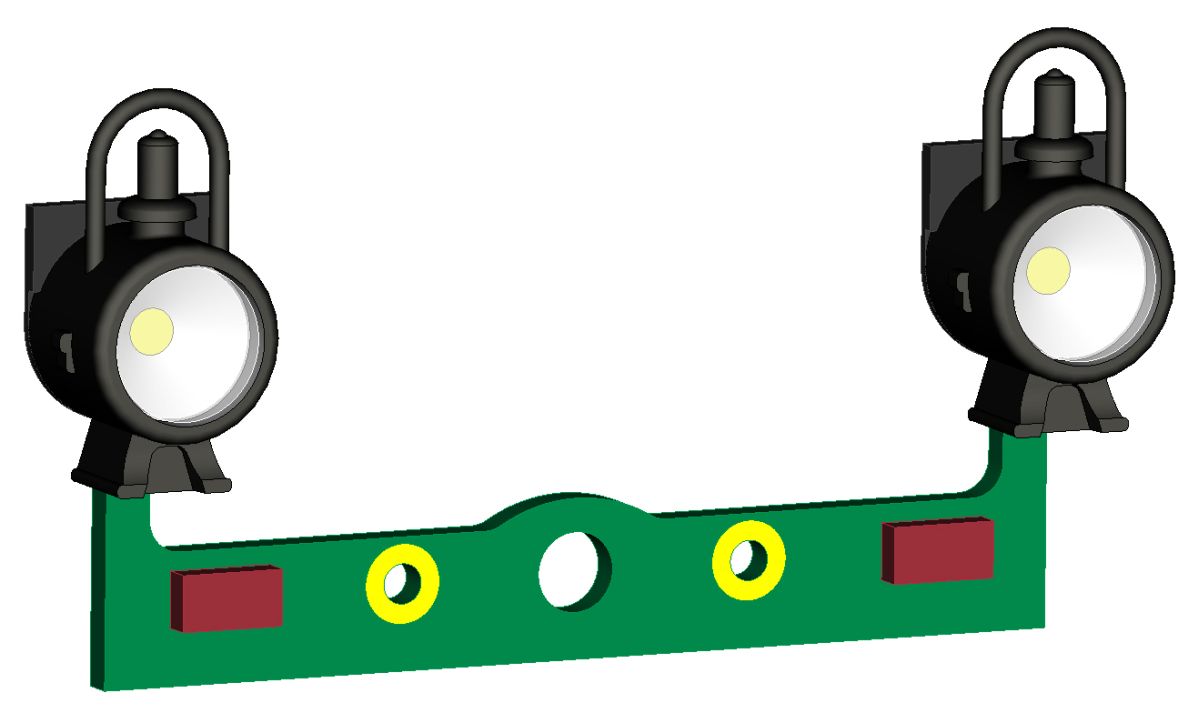 Fischer-Modell 20006140 - Gaslaternen, auf Leiterplatte