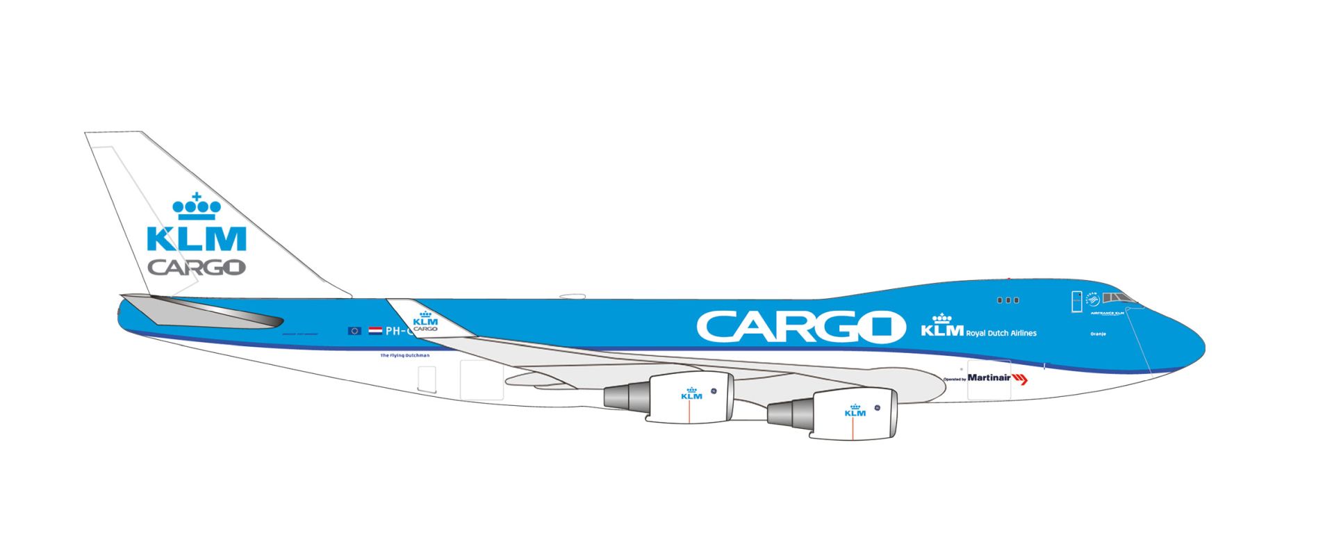 Herpa 538831 - KLM Cargo Boeing 747-400ERF