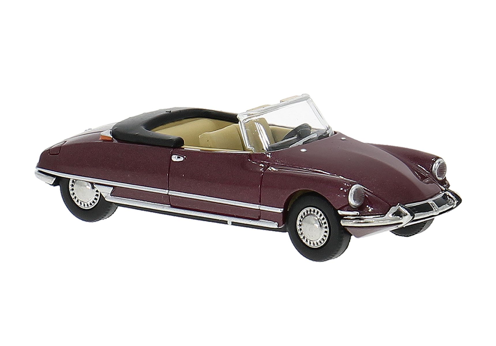 Brekina 14237 - Citroen DS 19 Cabriolet, dunkelrot, 1963