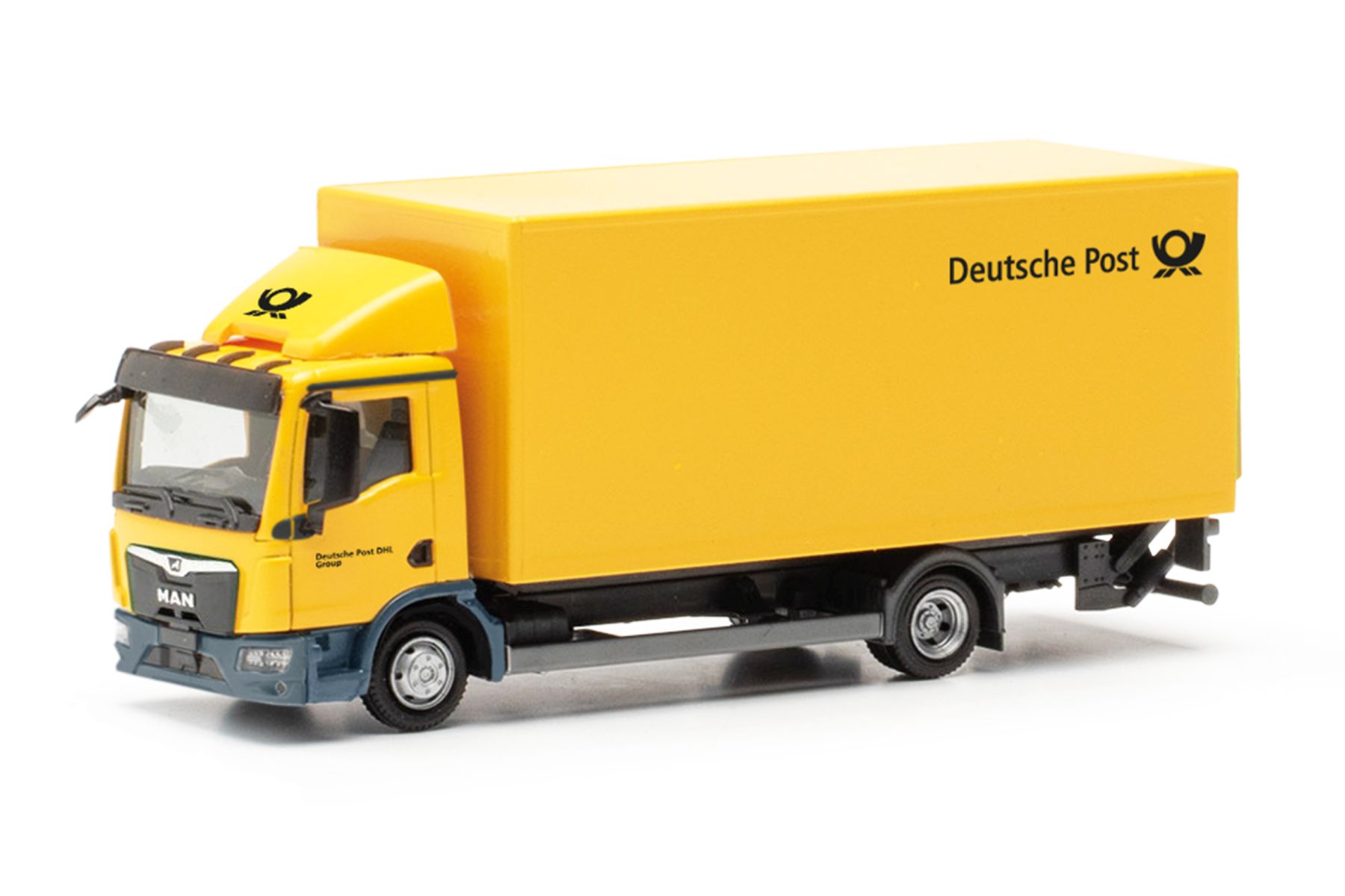 Herpa 317689 - MAN TGL Koffer-LKW mit Ladebordwand "Post"