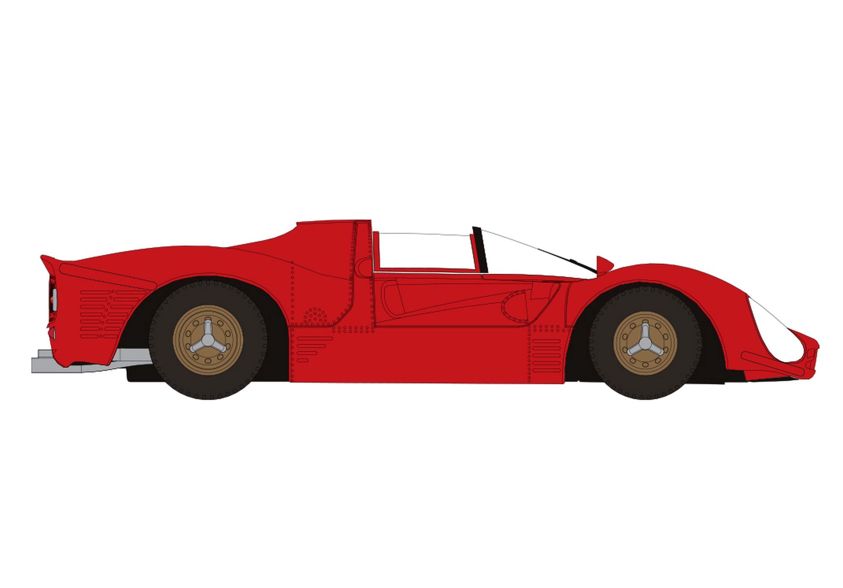 Brekina 22901 - Ferrari 330 P3 Spyder, rot