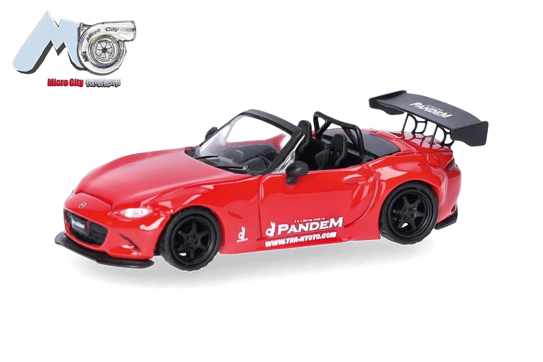Herpa 87MC000142 - MicroCity: Mazda MX-5 Rocket Bunny, rot