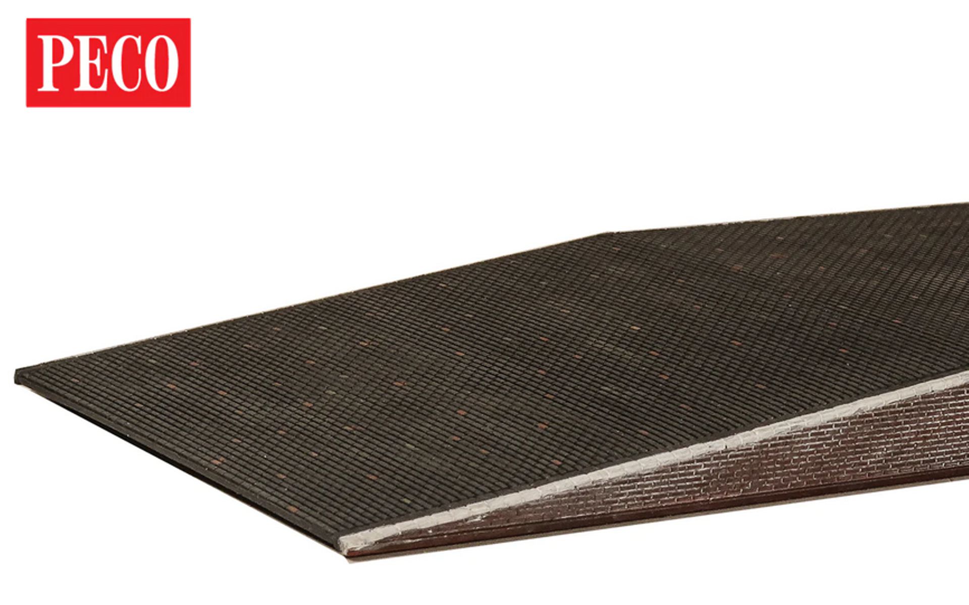 Peco LK-12105 - 2 Auffahrten, 2 Paare 75 mm, Ziegel