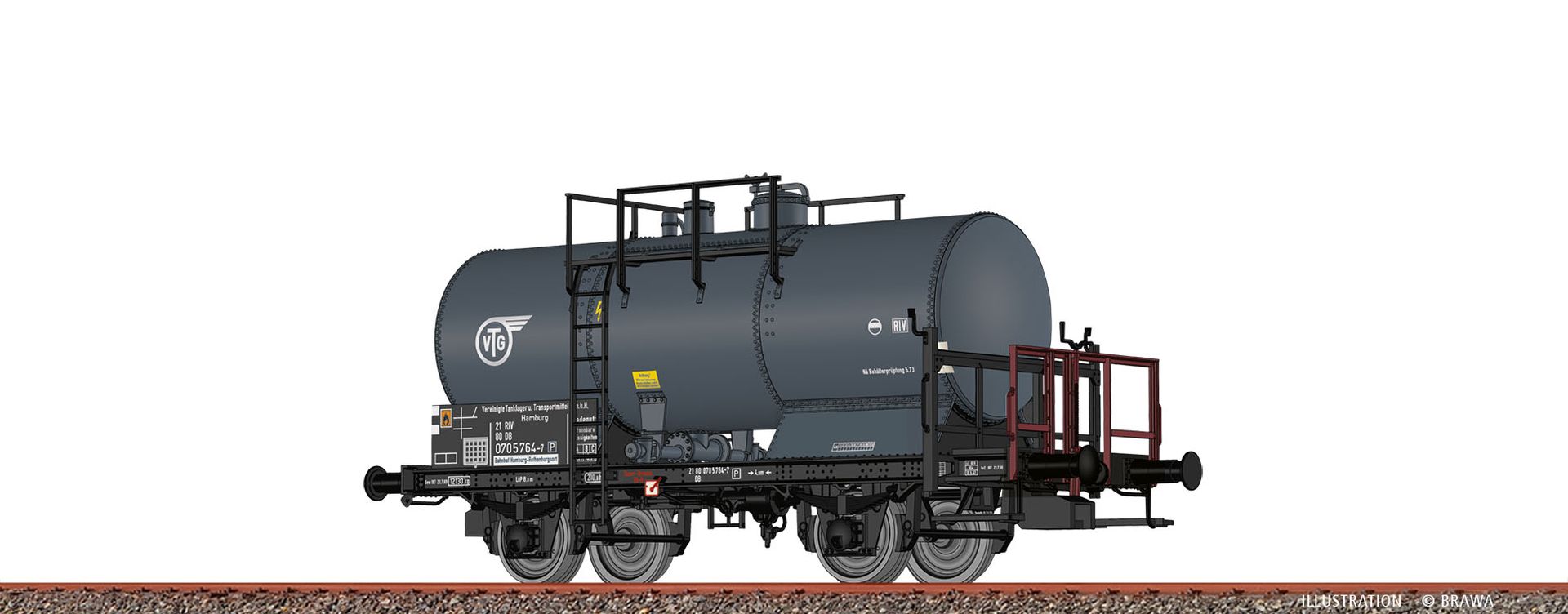 Brawa 50856 - Kesselwagen Z[P] 'VTG', DB, Ep.IV