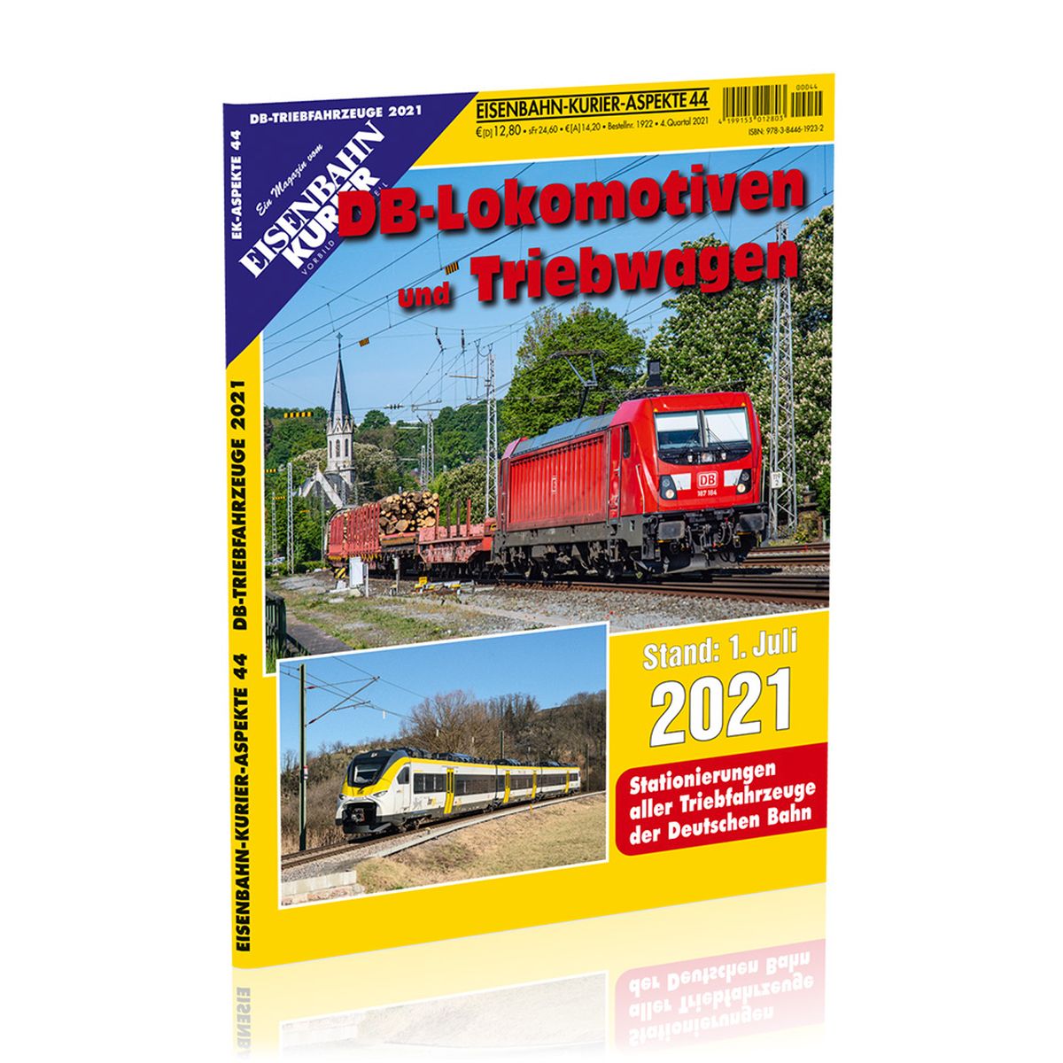 EK-Verlag 1923 - Zeitschrift - Eisenbahn Kurier - DB-Lokomotiven und Triebwagen - Stand 1. Juli 2021