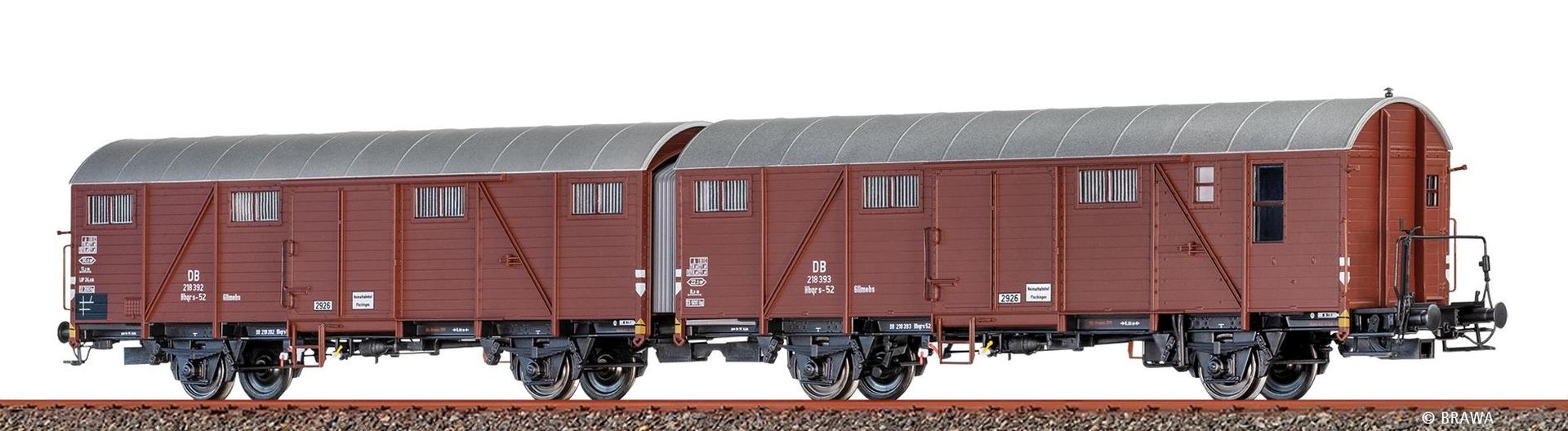 Brawa 51296 - Gedeckter Güterwagen Hbqrs-52, DB, Ep.III