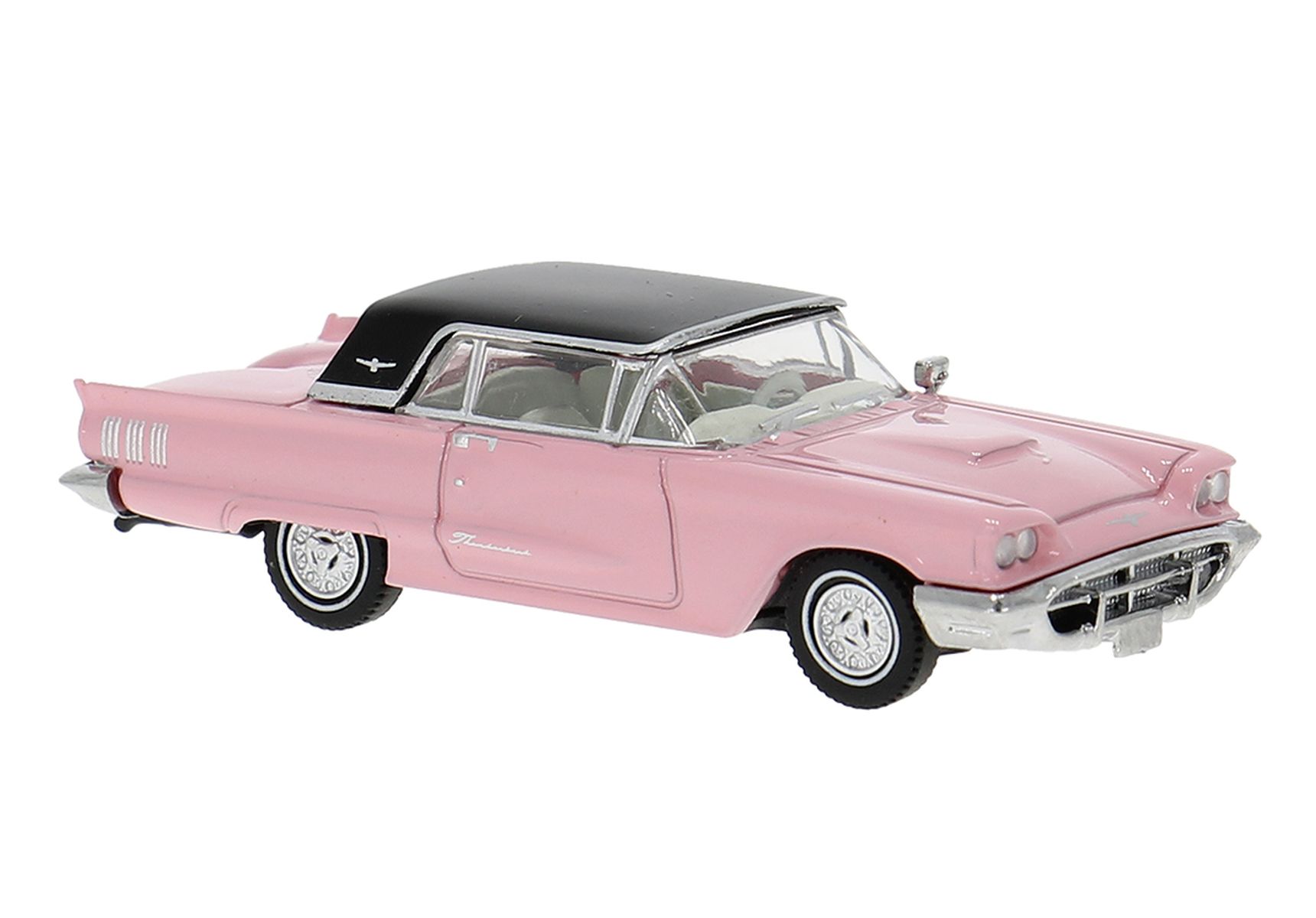 Brekina 18202 - Ford Thunderbird Cabrio mit Hardtop, rosa