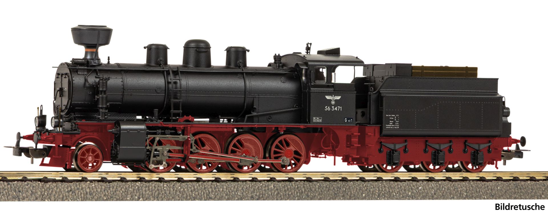 Piko 55934 - Dampflok BR 56.34-35 mit Kobelschornstein, DRG, Ep.II, DC-Sound und gepluster Dampf