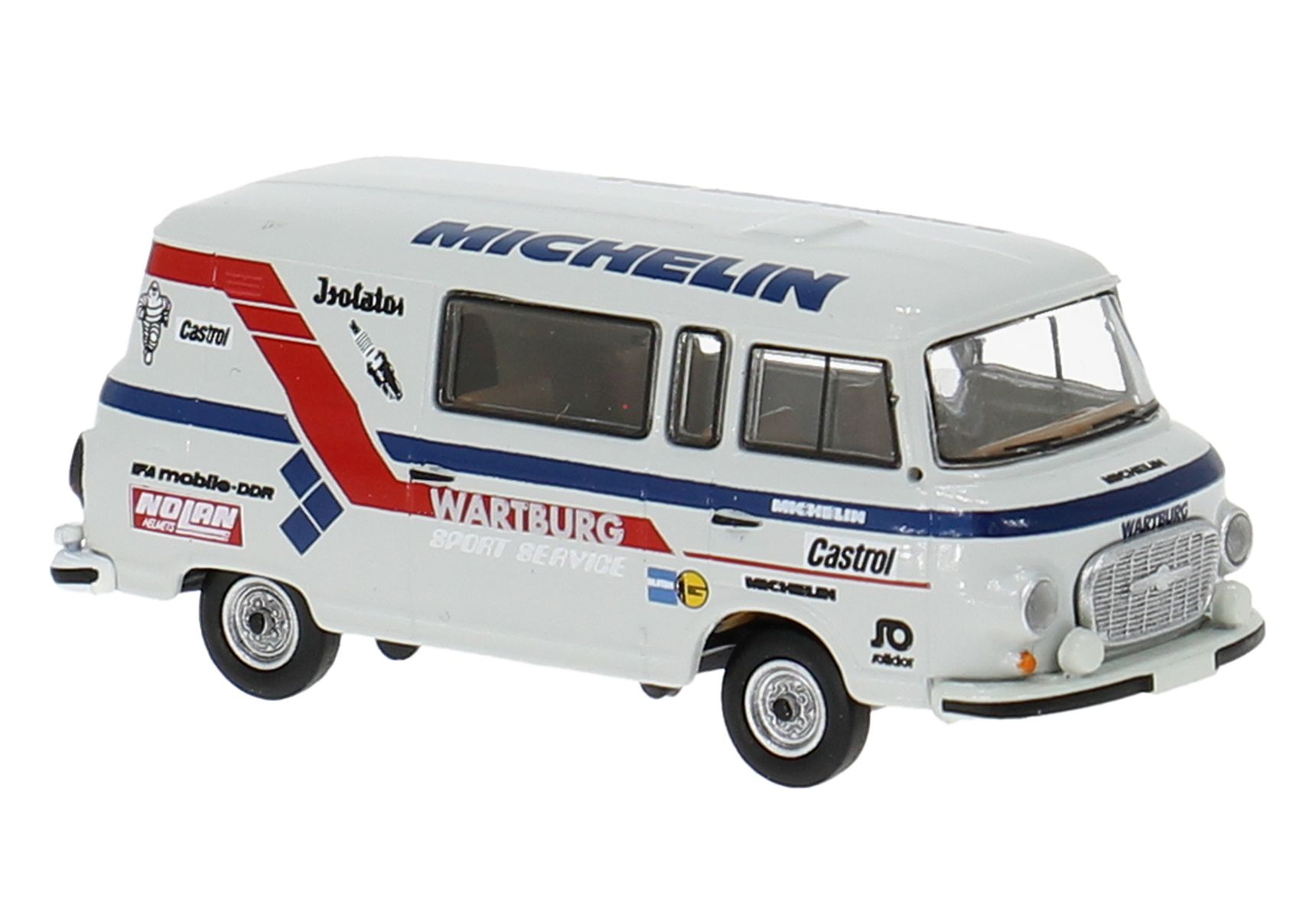 Brekina 30232 - Barkas B1000 Halbbus, "Wartburg Sport", modern