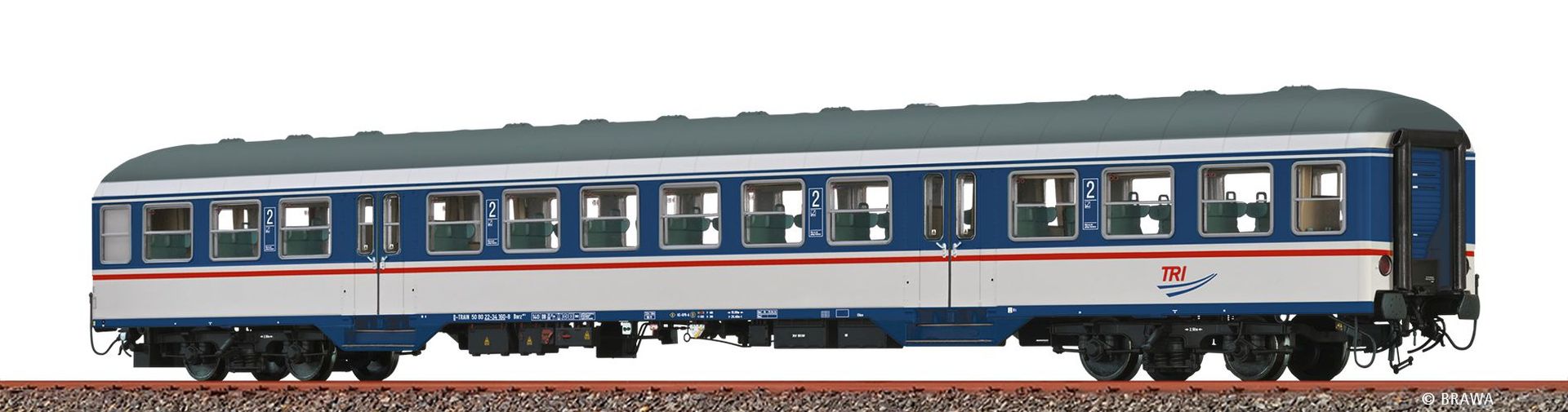 Brawa 46629 - Personenwagen Bnrz 451.1, TIR, Ep.VI Brawa 46629 - Personenwagen Bnrz 451.1, TIR, Ep.VI