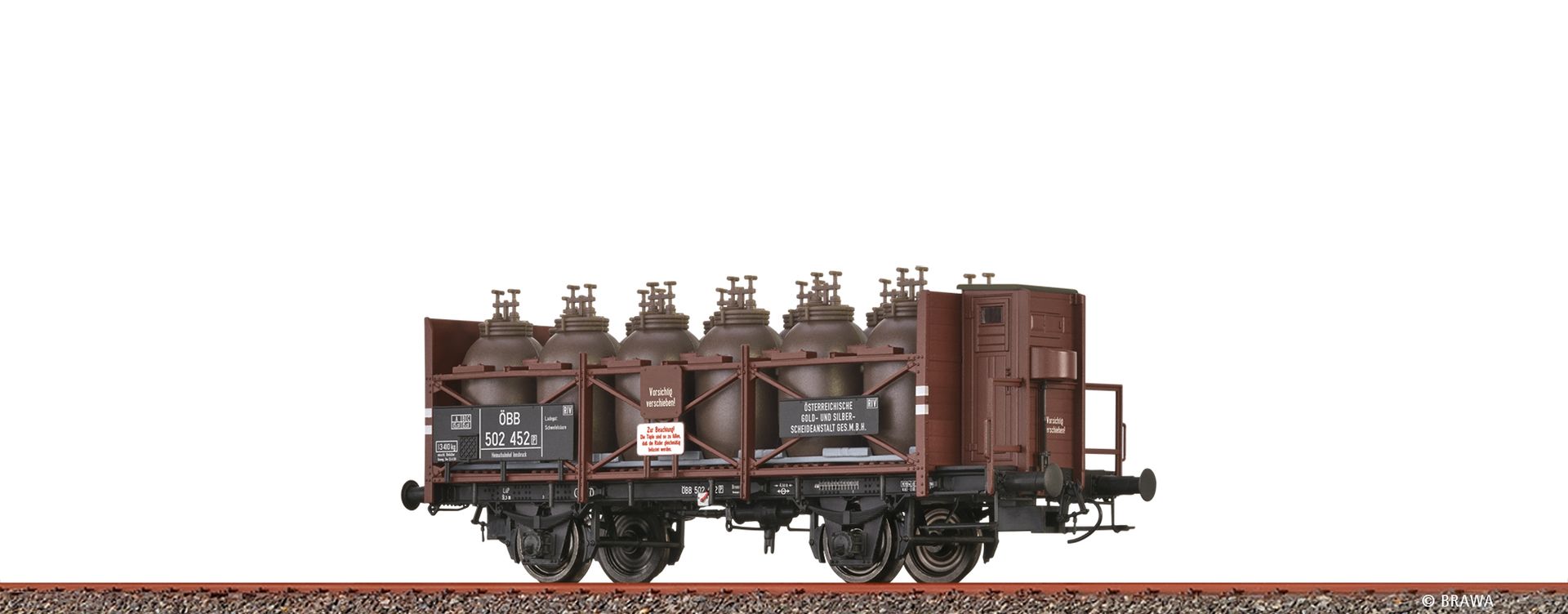 Brawa 49328 - Säuretopfwagen Z[P], ÖBB, Ep.III