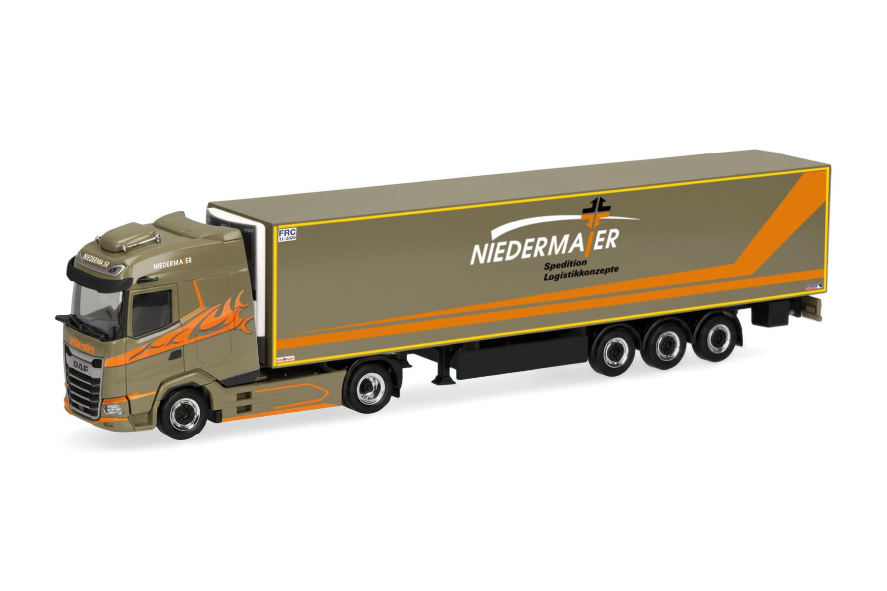 Herpa 321020 - DAF XG Kühlkoffer-Sattelzug "Niedermaier"