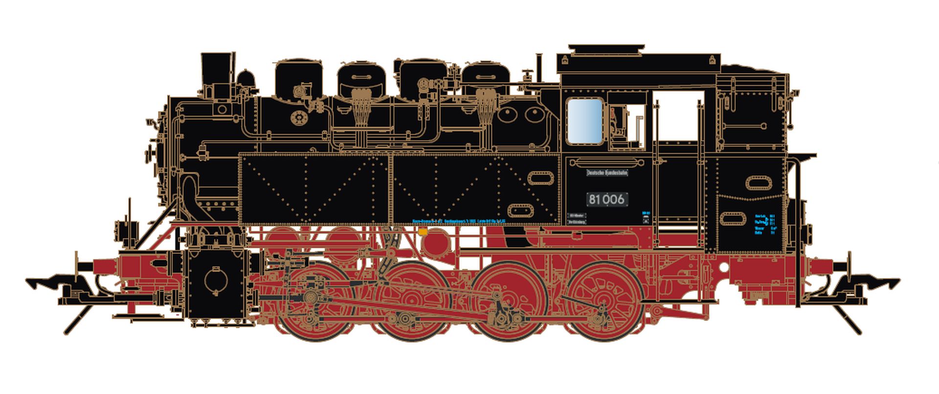 Lenz 40281-02 - Dampflok 81 006, DB, Ep.III