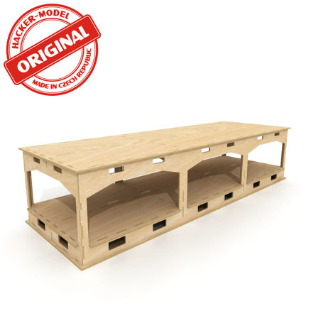 Hacker HCT9840M - Basisplatte mit Schattenbahnhof 120x40 Höhe 26 cm