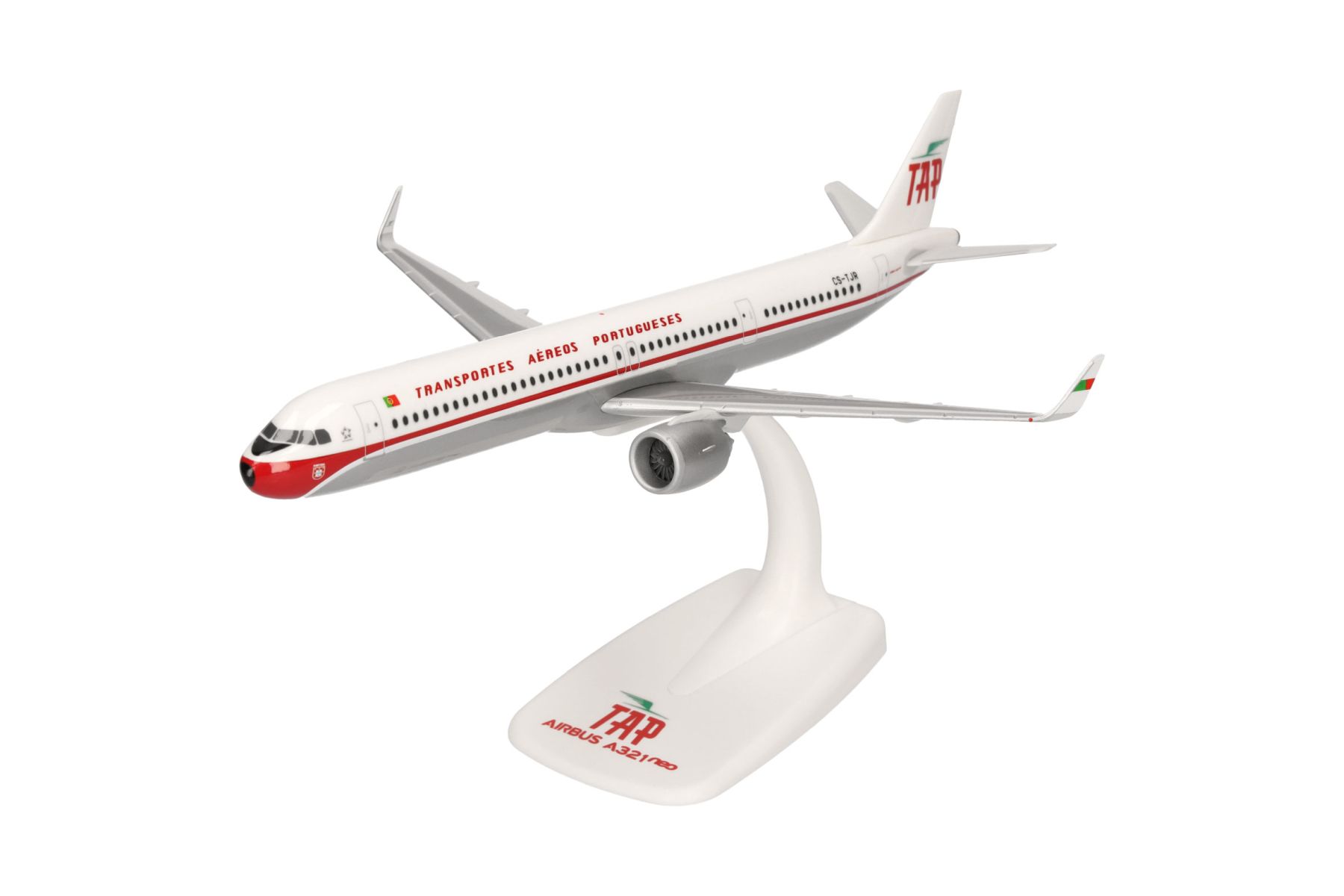 Herpa 613316 - TAP Air Portugal Airbus A321neo - Retro 75th anniversary colors – CS-TJR