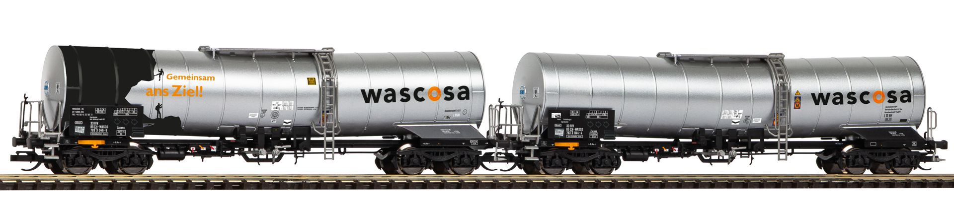 Piko 72407 - 2er Set Chemiekesselwagen, Wascosa, Ep.VI Piko 72407 - 2er Set Chemiekesselwagen, Wascosa, Ep.VI