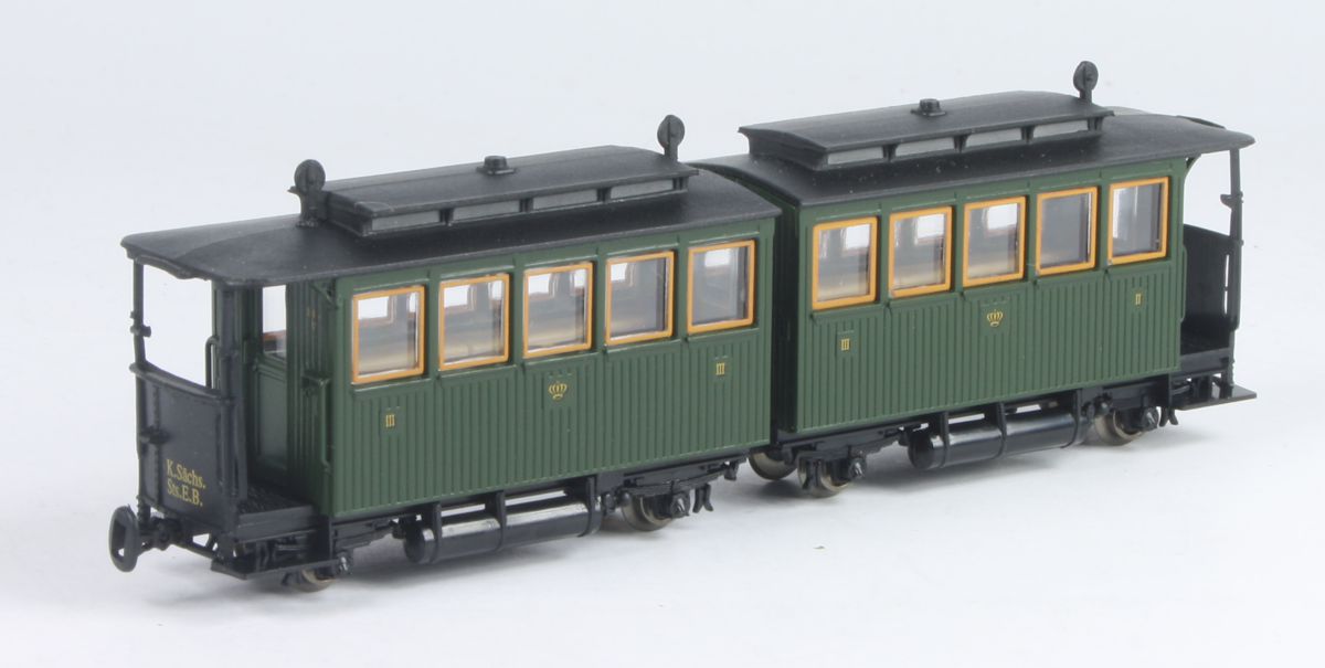 Technomodell 52413 - Personenwg. 2/3.Kl., KsäStEB, grün