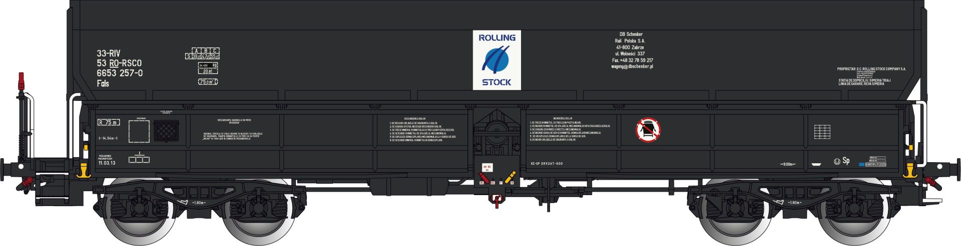 Albert Modell 665054 - Offener Güterwagen Fals, RO-RSCO, Ep.VI