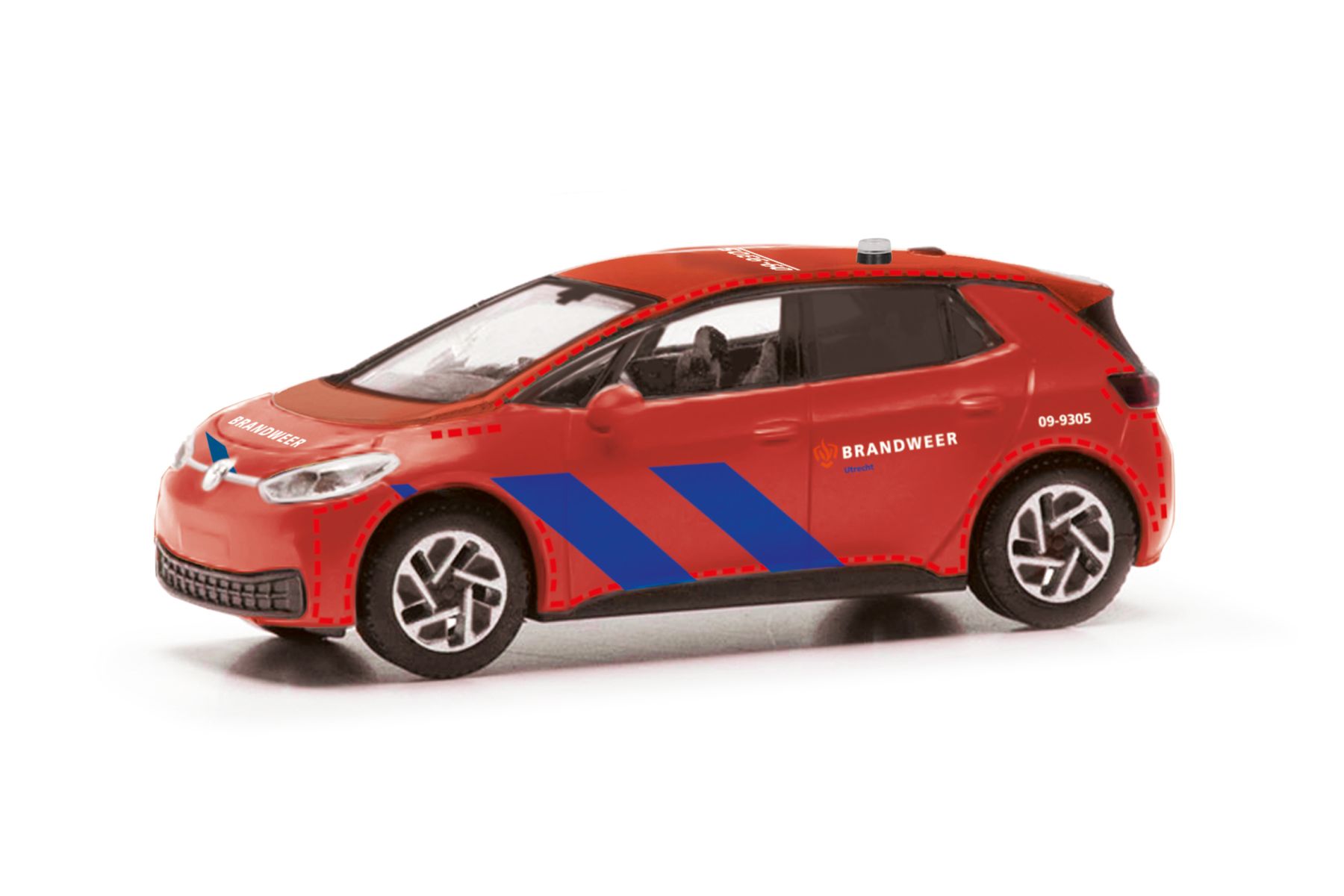 Herpa 098489 - Volkswagen (VW) ID.3 "Brandweer Utrecht"
