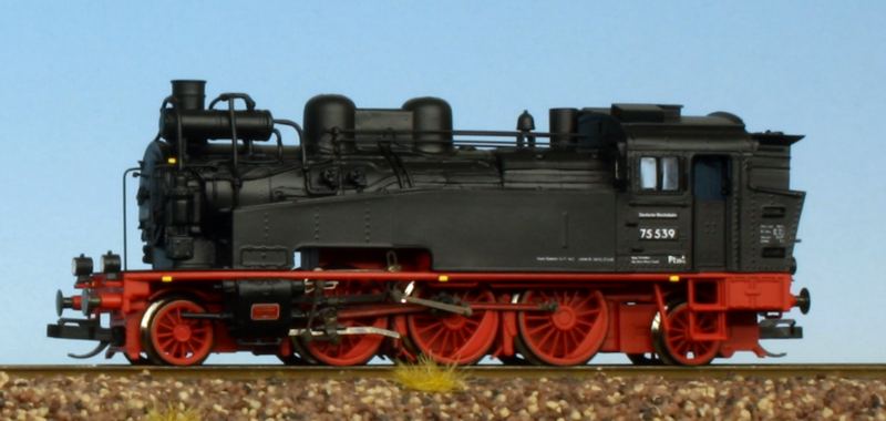 Beckmann 1010602 - Dampflok 75 539, DR, Ep.III