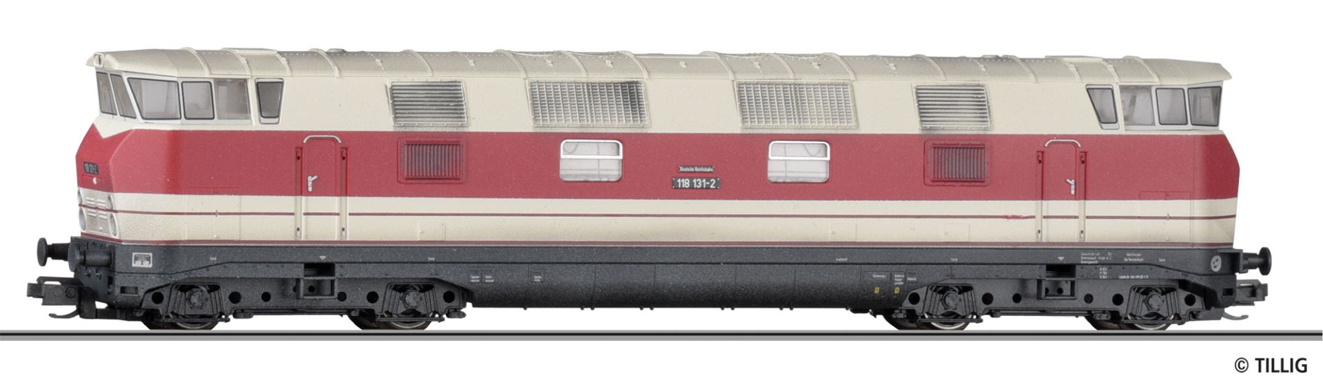 Tillig 502735 - Diesellok 118 131-2, DR, Ep.IV, gealtert