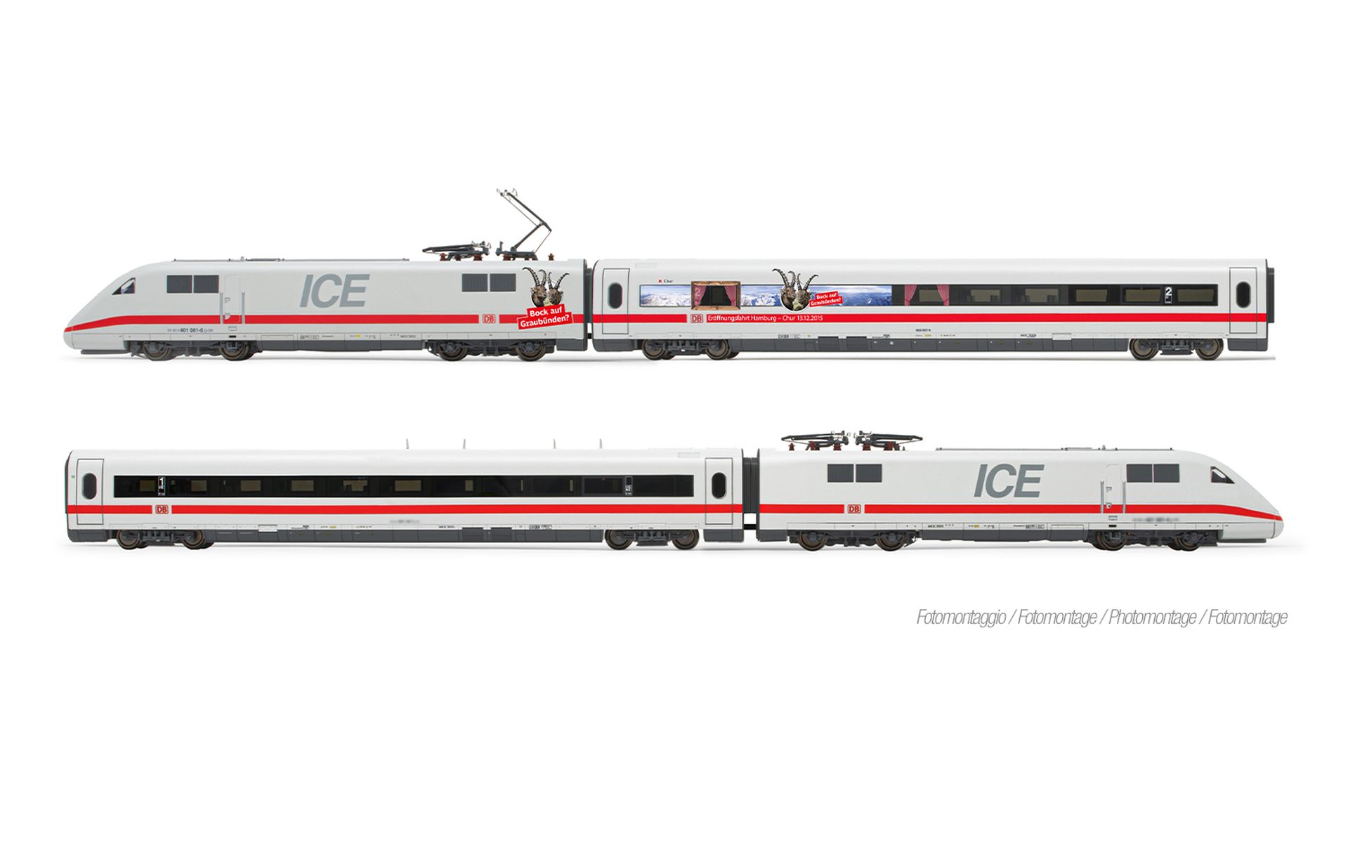 Lima HL1755 - Triebzug ICE 1 Tz 186 'Chur', 4-teilig, DBAG, Ep.VI