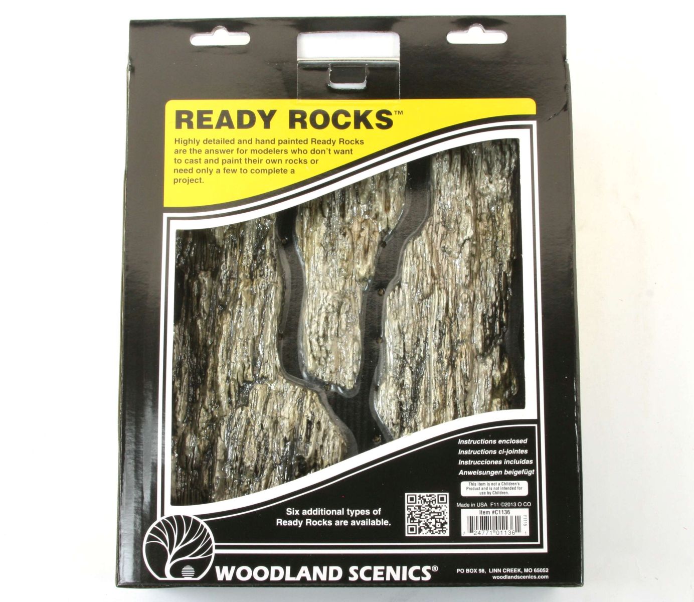 Woodland WC1136 - 6 Felsstücke, 17,7 cm - 19 cm