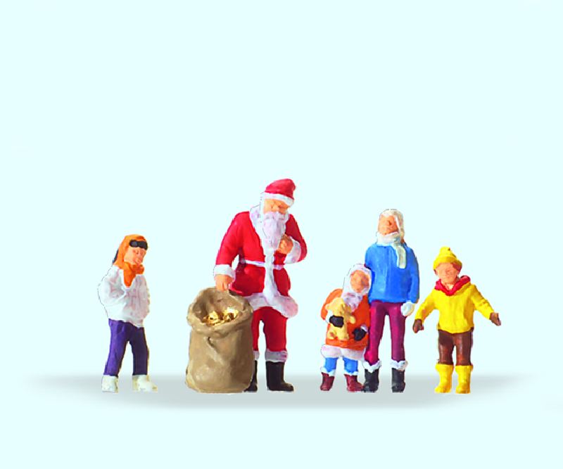 Preiser 29098 - Weihnachtsmann mit Kindern