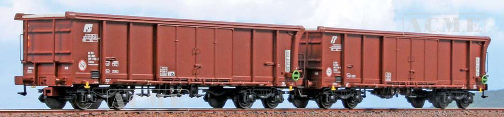 ACME AC 45195 - 2er Set gedeckte Güterwagen Taems, FS, Ep.VI