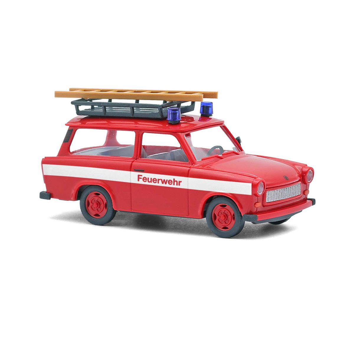 Busch 53265 - Trabant P601 Universal Kombi Feuerwehr, neue Stoßstange, Bj. 1970