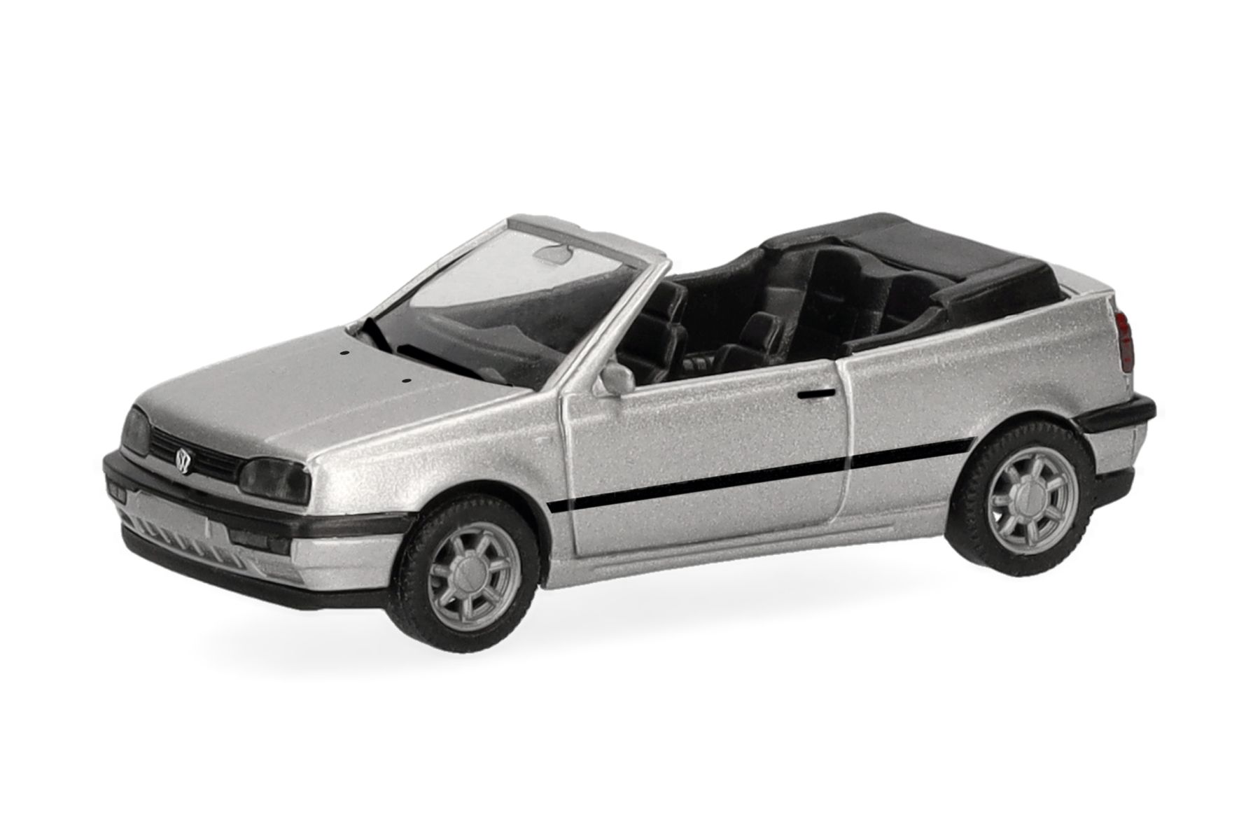 Herpa 031547-002 - Volkswagen (VW) Golf III Cabrio, titansilbermetallic