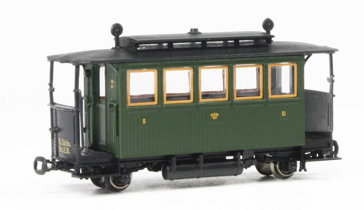Technomodell 52203 - Personenwg. 2/3.Kl., KSäStEB, Ep.I, grün