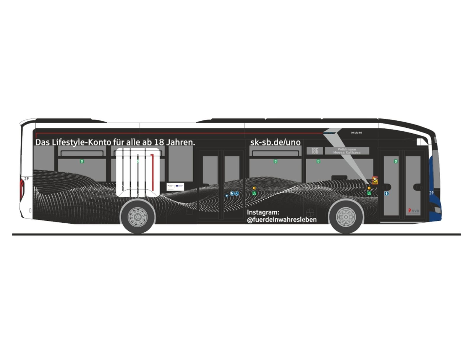 Rietze 76358 - MAN Lion´s City 12 E Völklinger Verkehrsbetriebe