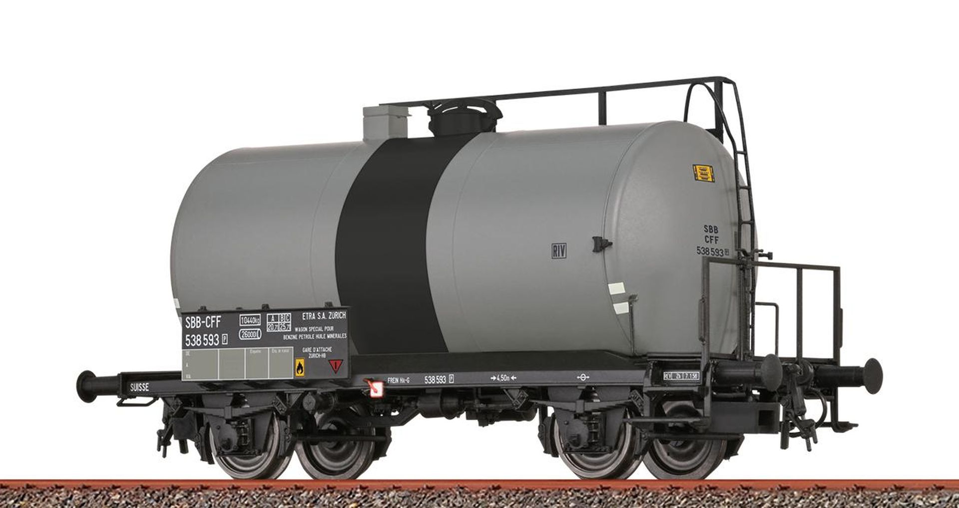 Brawa 51160 - Leichtbaukesselwagen Uerdingen Z [P] 'Etra', SBB, Ep.III