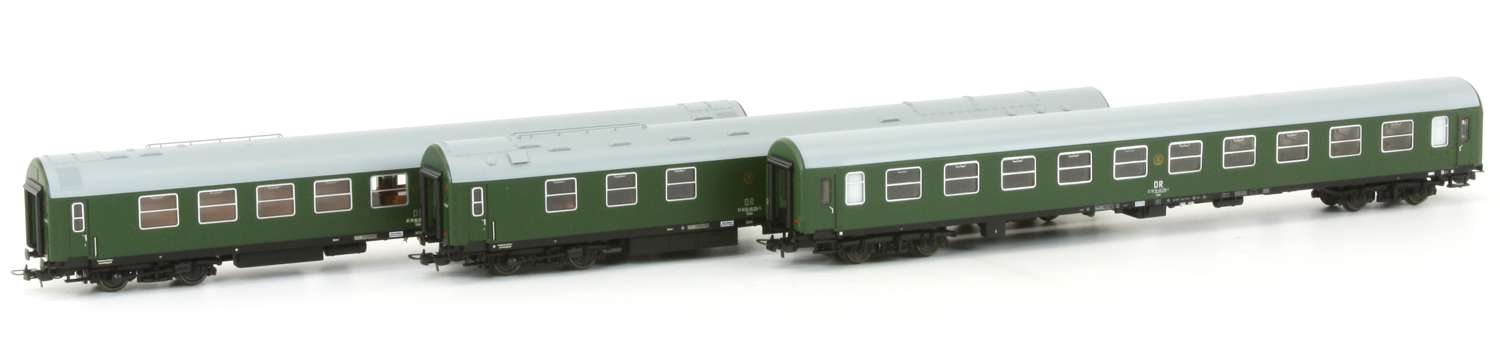 Tillig 70048 - 3er Set 'Regierungszug 4', DR, Ep.IV