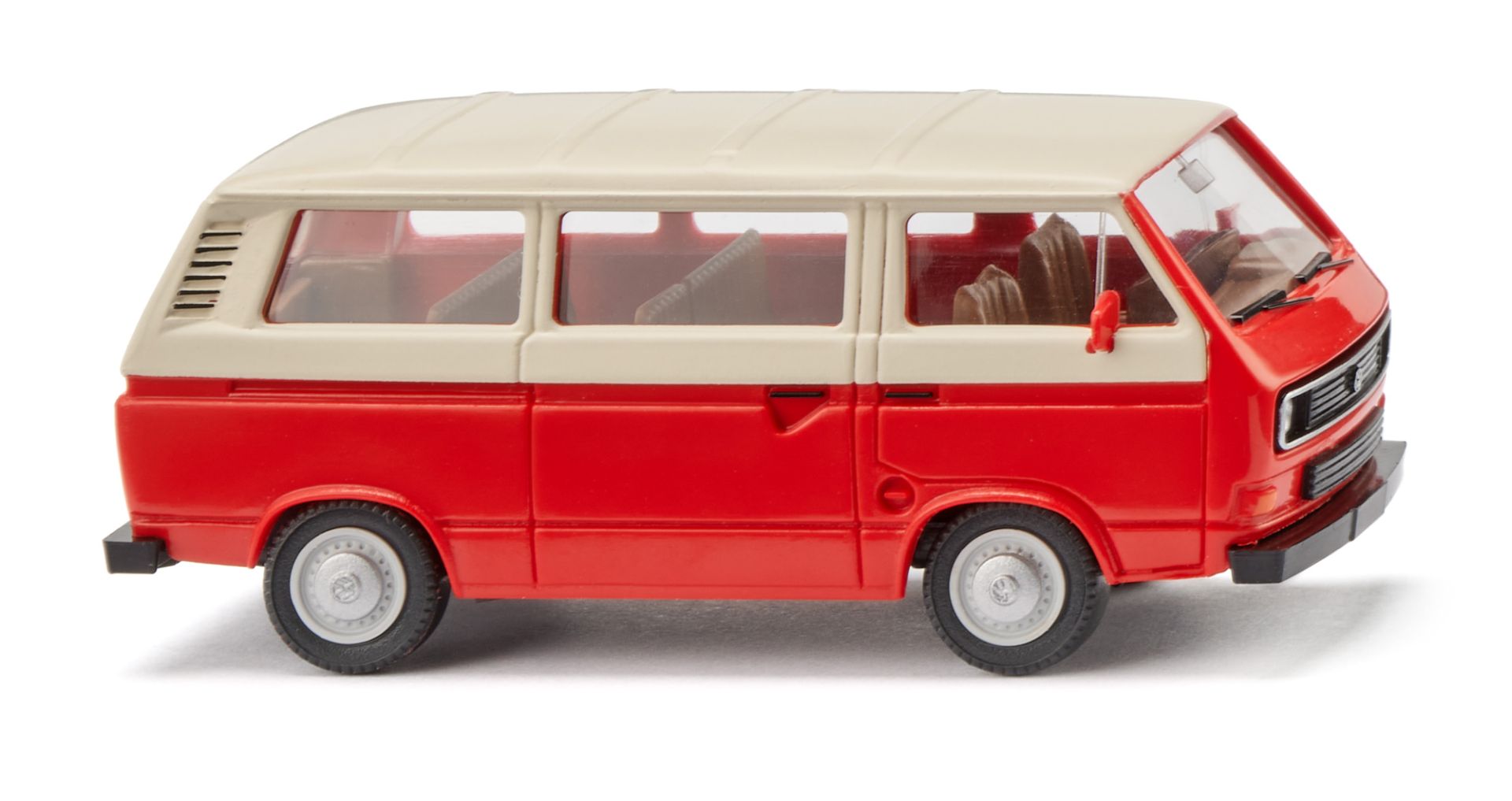 Wiking 029202 - VW T3 Bus - rot/hellelfenbein