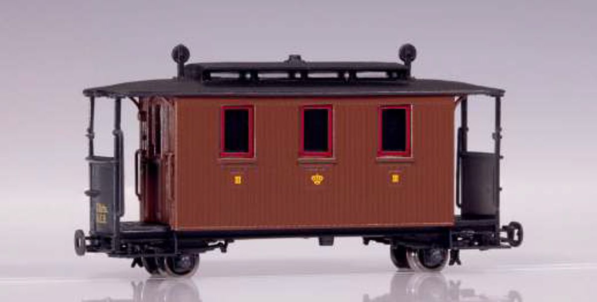 Technomodell 52202 - Personenwg. 3.Kl., KSäStEB, Ep.I, braun